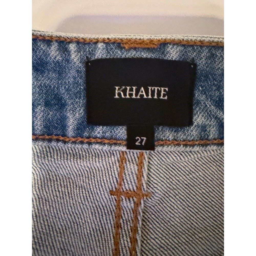 KHAITE Delina Denim Wide-Leg Jean Blue Sz 26. NWT. Retails $620 - Picture 7 of 13
